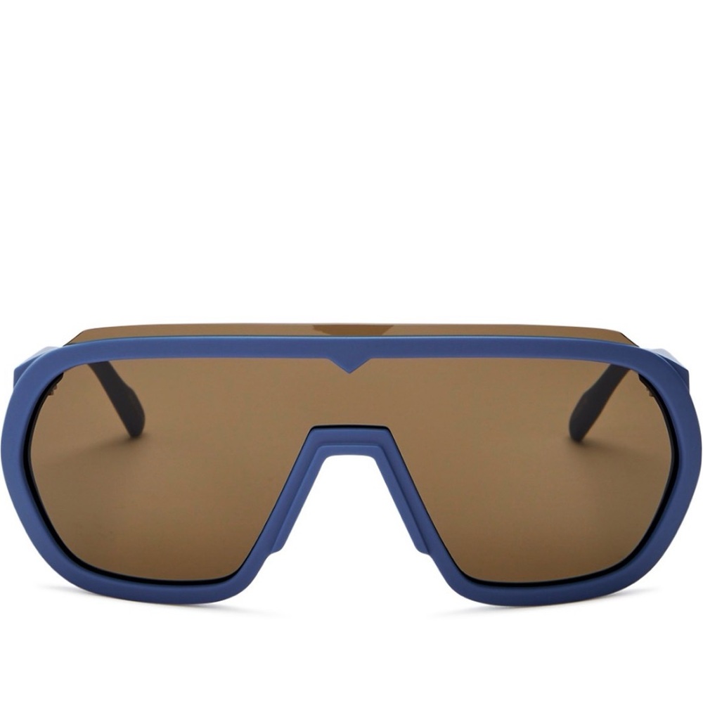 AUTHENTIC KENZO Shield Sunglasses with Blue Matte Border Finish
